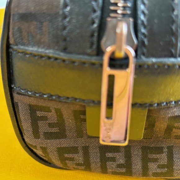 Fendi Rectangular  Monogram Canvas Zucchino Bowler Bag - Picture 7 of 12